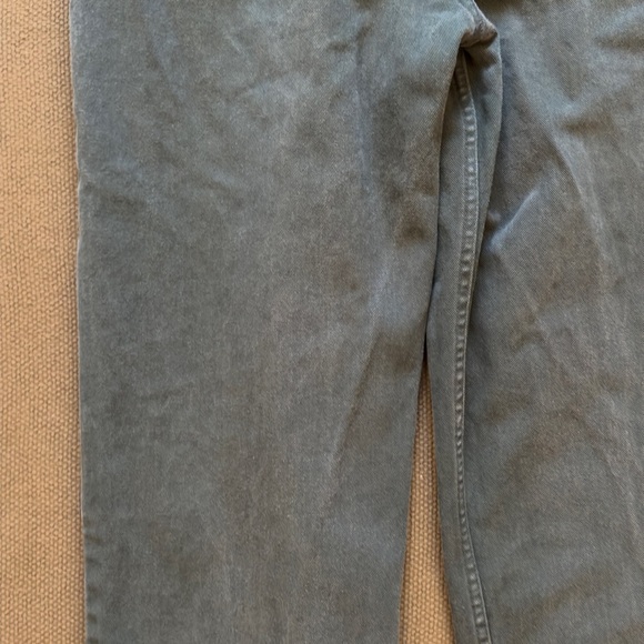Vintage 90s Lakewoods Bay Green Denim Pants - Picture 11 of 15